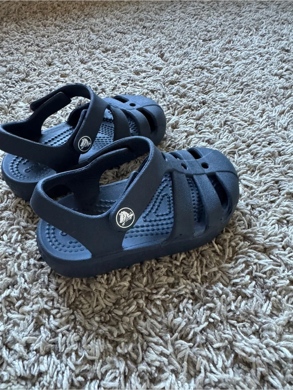 Toddler Navy Crocs 7C